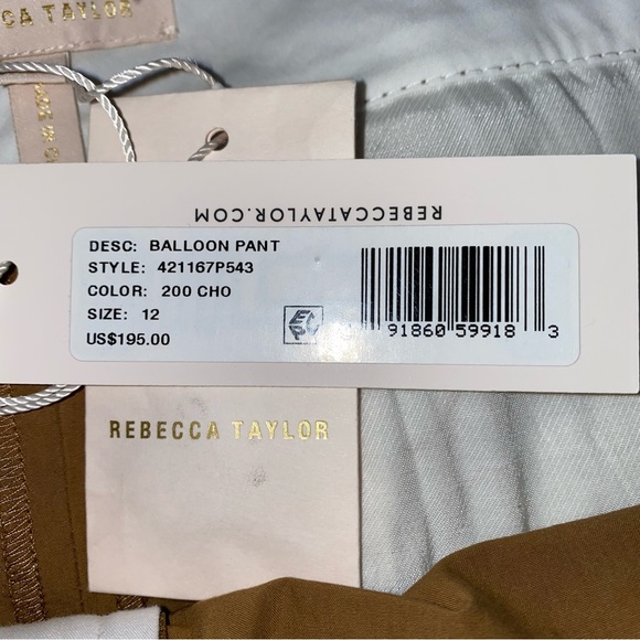 Rebecca Taylor Tie Cuff Pant - Picture 12 of 13